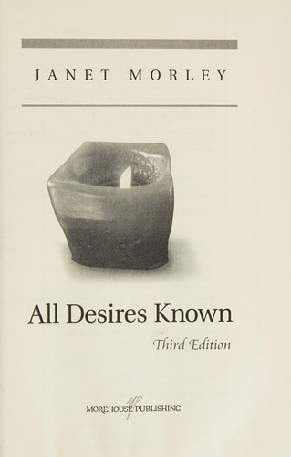 Cover for All desires known