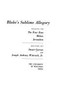 Cover for Blake's Sublime Allegory