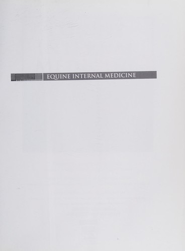 Cover for Equine internal medicine