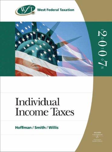 Cover for West Federal Taxation 2007