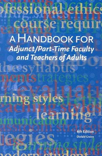 Cover for A Handbook for Adjunct & Part-Time Faculty & Teachers of Adults