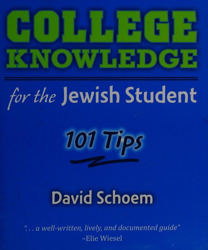Cover for College knowledge for the Jewish student