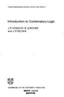 Cover for Introduction to combinatory logic