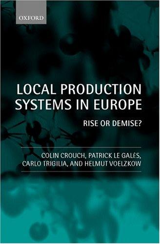 Cover for Local Production Systems in Europe