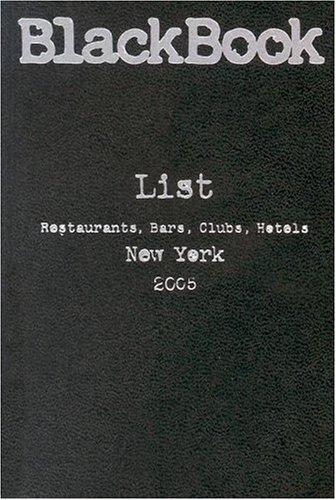 Cover for BlackBook List, New York 2005