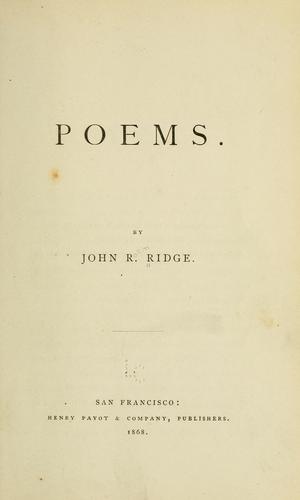 Cover for Poems.