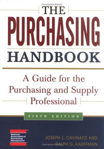 Cover for The Purchasing Handbook