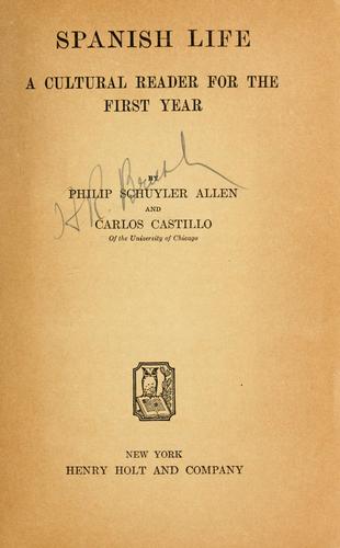 Cover for Spanish life
