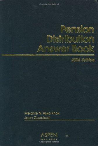 Cover for Pension Distribution Answer Book