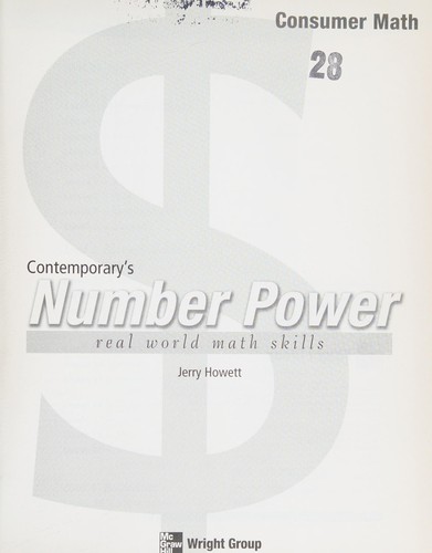 Cover for Number Power Consumer Math