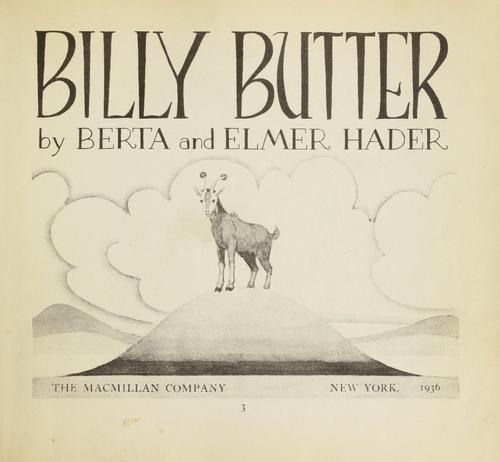 Cover for Billy Butter