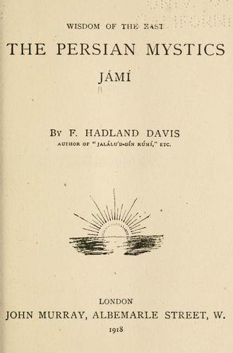 Cover for The Persian mystics.