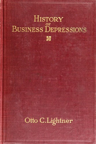 Cover for The history of business depressions