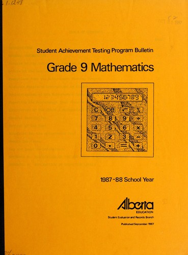 Cover for Student achievement testing program bulletin