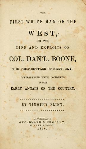 Cover for The first white man of the West