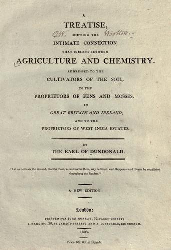 Cover for A treatise, shewing the intimate connection that subsists between agriculture and chemistry