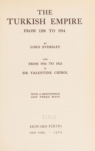 Cover for The Turkish Empire