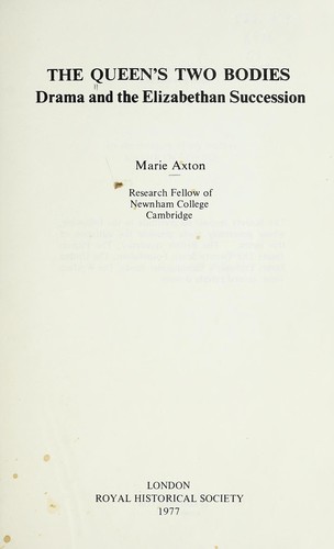 Cover for The Queen's two bodies