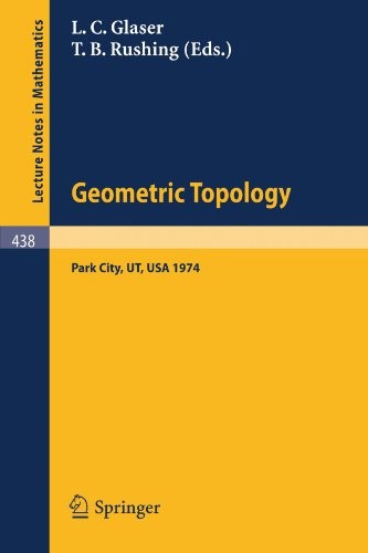 Cover for Geometric topology.
