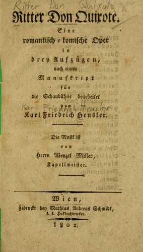 Cover for Ritter Don Quixote