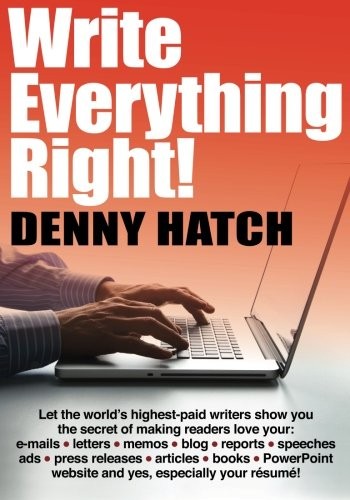 Cover for Write everything right!