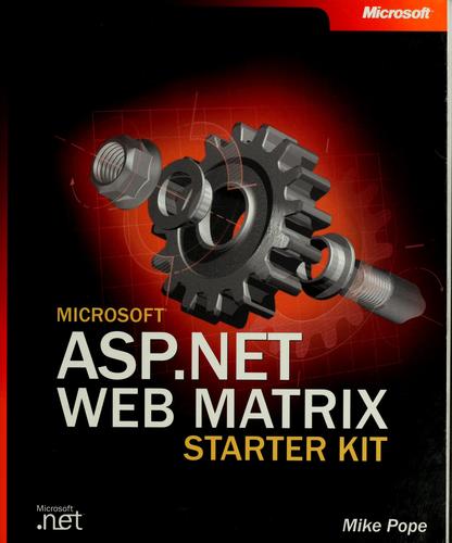 Cover for Microsoft ASP.NET Web Matrix starter kit
