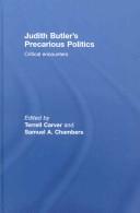Cover for Judith Butler's precarious politics
