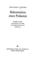 Cover for Bekenntnisse eines Pedanten.