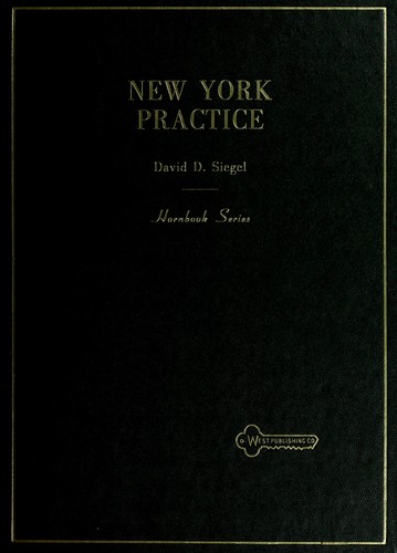 Cover for New York Practice Handbook