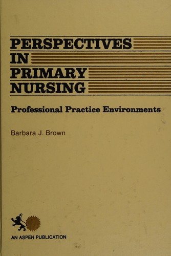 Cover for Perspectives in primary nursing