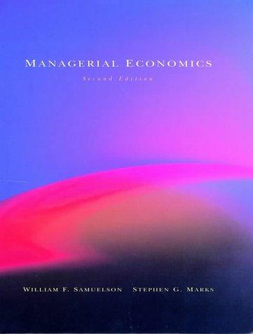 Cover for Managerial Economics
