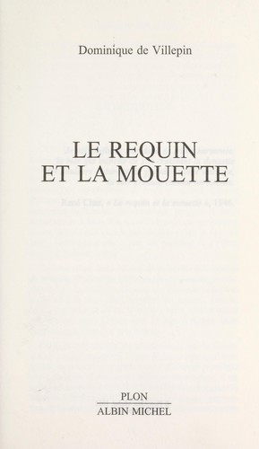Cover for Le requin et la mouette