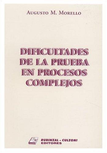 Cover for Dificultades de La Prueba En Procesos Complejos