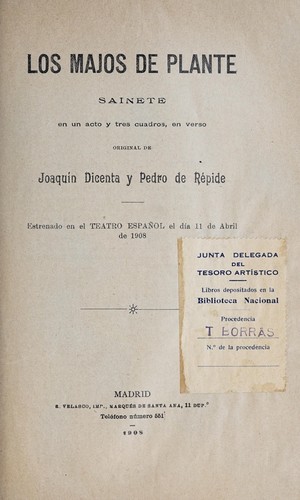 Cover for Los majos de plante