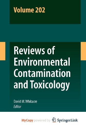 Cover for Reviews of Environmental Contamination and Toxicology