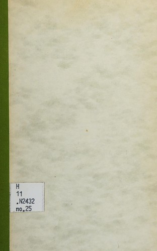 Cover for Recent developments in dominion-provincial fiscal relations in Canada.