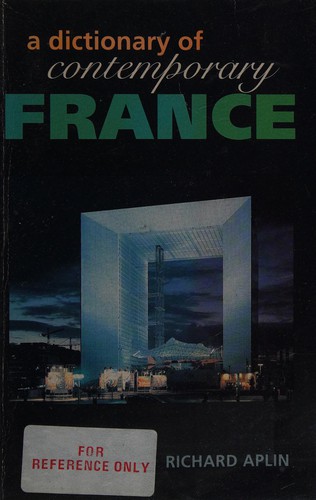 Cover for A Dictionary of Contemporary France