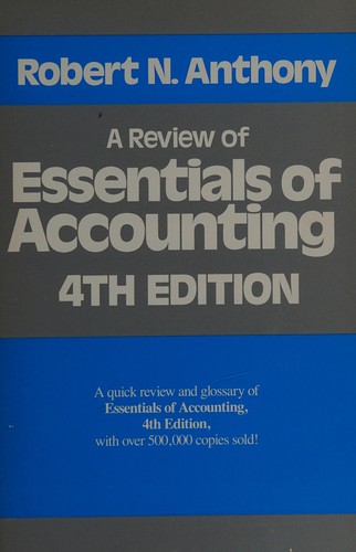 Cover for A review of Essentials of accounting