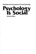 Cover for Psychology is social