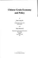 Cover for Chinese grain economy and policy