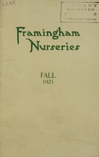 Cover for Fall 1921 [catalog]