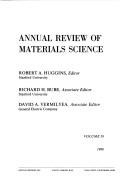 Cover for Annual Review of Materials Science