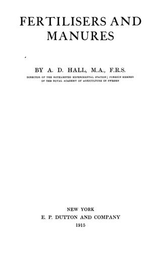 Cover for Fertilisers and manures