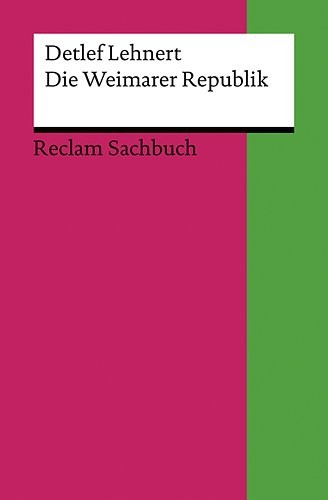 Cover for Die Weimarer Republik