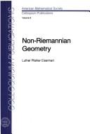 Cover for Non-Riemannian Geometry (Colloquium Publications (Amer Mathematical Soc))