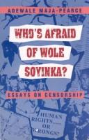 Cover for Whoʼs afraid of Wole Soyinka?