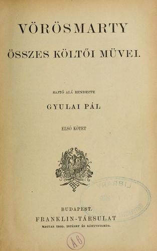 Cover for Összes költői müvei