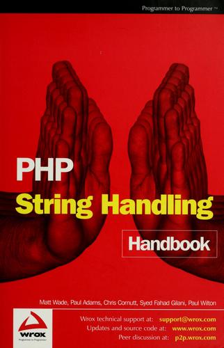 Cover for PHP string handling handbook