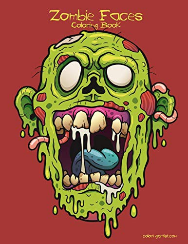 Cover for Zombie Faces Coloring Book