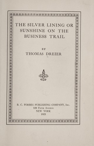 Cover for The silver lining
